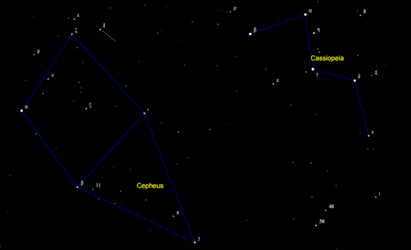 Delta Cephei finder chart