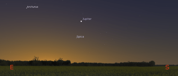 Jupiter in the morning