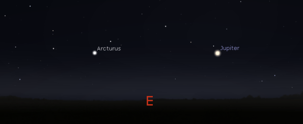 Jupiter in the morning