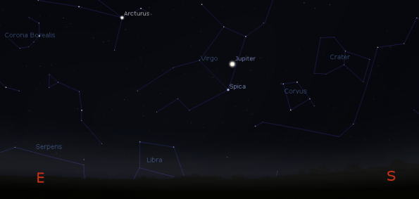 Jupiter in the morning