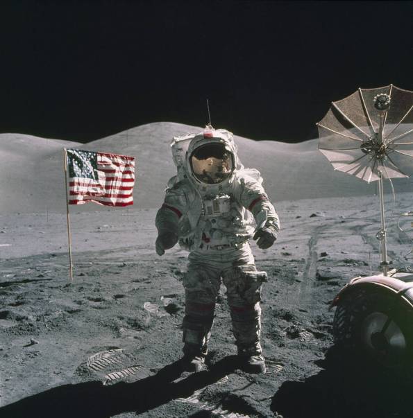 Gene Cernan on the Moon