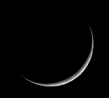 Thin crescent Moon