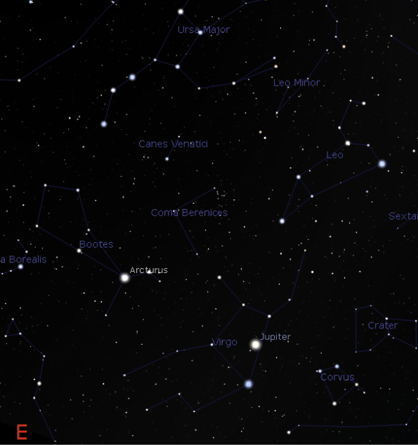 Coma Berenices finder chart