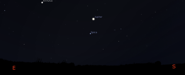 Jupiter at 10 p.m.