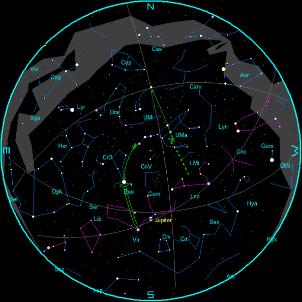 Star Chart for May 2017