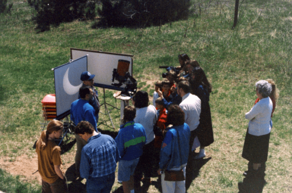 Telescope eyepiece projection