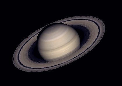Saturn showing Cassini's Division
