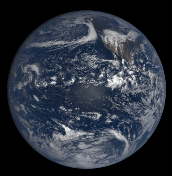 Autumnal equinox from space