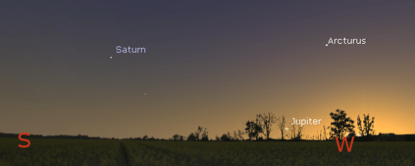 Setting Jupiter