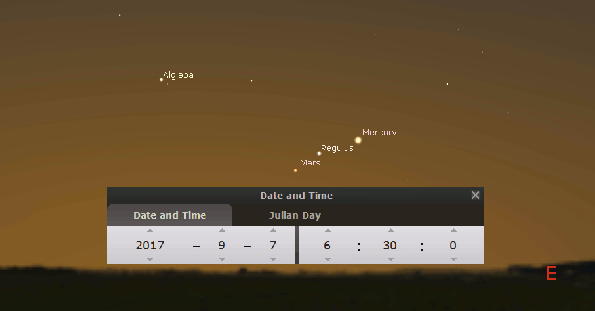 Morning planetary animation