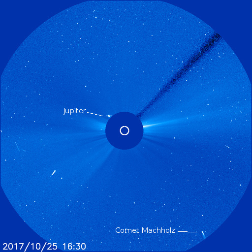 Jupiter snd Comet Machholz