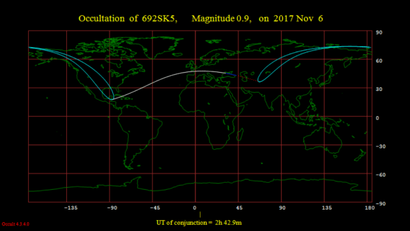Occultation Map