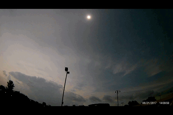 August 21, 2017 total solar eclipse sky