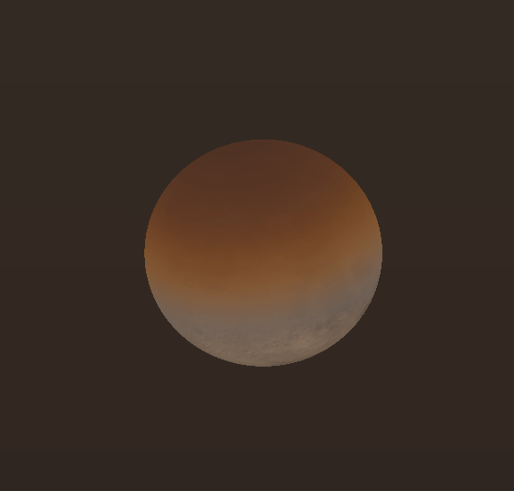 Partial eclipsed Moon