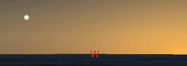 Venus (Hesperus) at its evening eastern greatest elongation