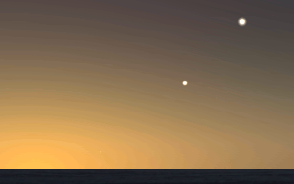 Venus (Phosphorus) at its morning western greatest elongation