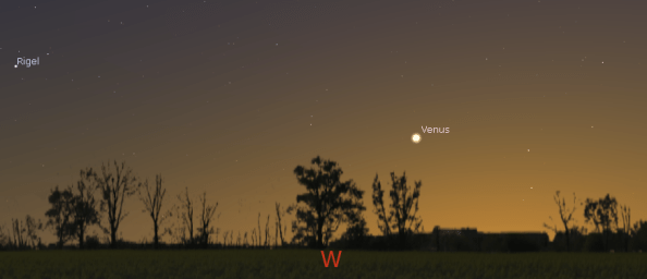Venus in the evening