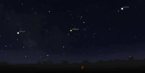 Antares finder chart