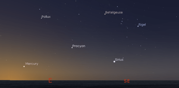 Mercury in the morning