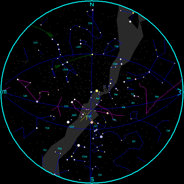 October Morning Star Chart