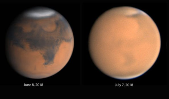 Mars closest approach