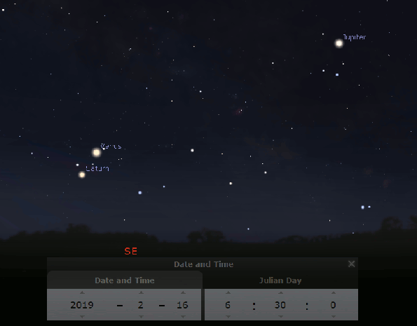 Venus-Saturn Conjunction