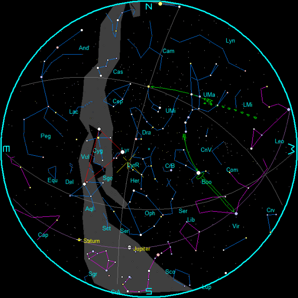 April Morning Star Chart