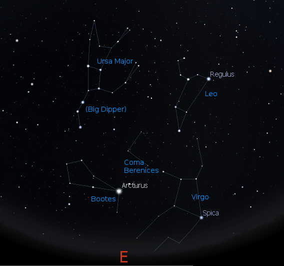Coma Berenices finder chart