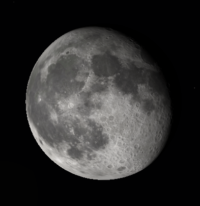 The waning gibbous Moon