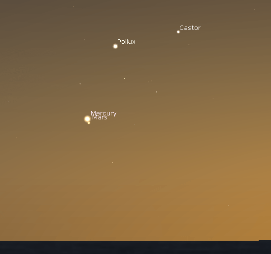 Mercury-Mars Conjunction