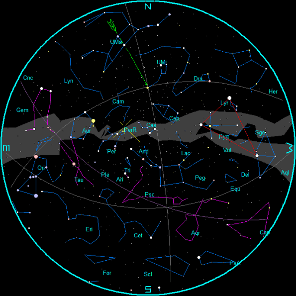 August morning star chart