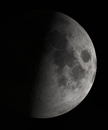 The first quarter Moon