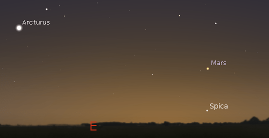 Mars in the morning