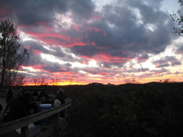 Sunset on the 40th anniversary star party