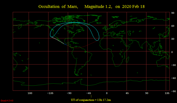 Occultation map