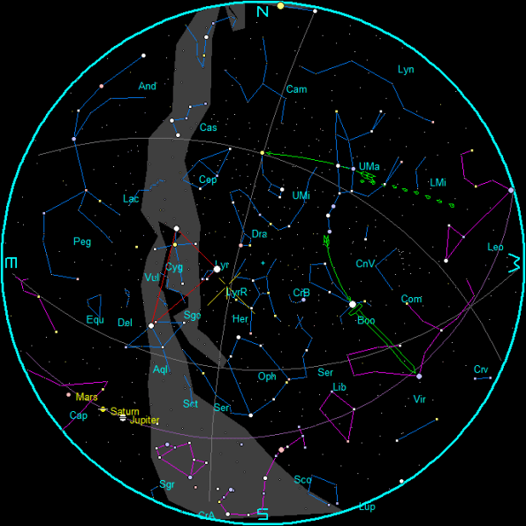 April Morning Star Chart