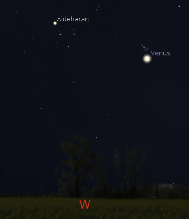 Venus and the Pleiades