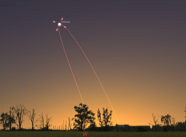 Venus at greatest eastern elongation