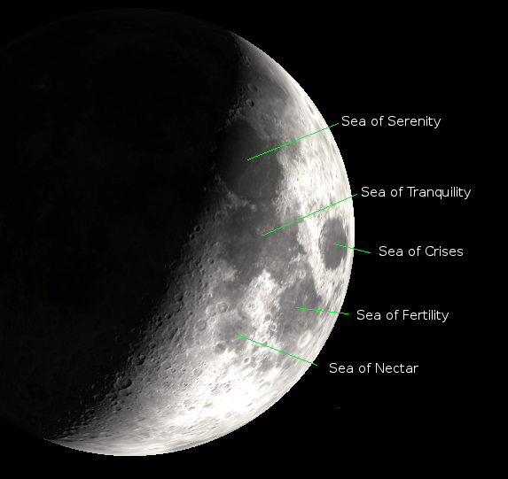 Moon at low magnification