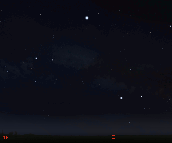 Finder animation for the Summer Triangle