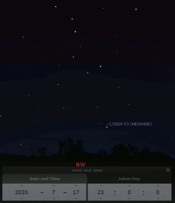 Comet NEOWISE 7/17 to 7/19/2020