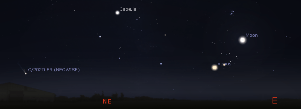 Venus and the comet in the morning