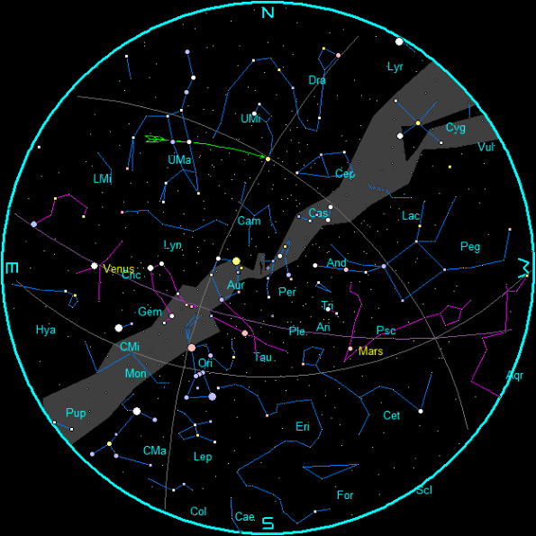 September 2020 Morning Star Chart