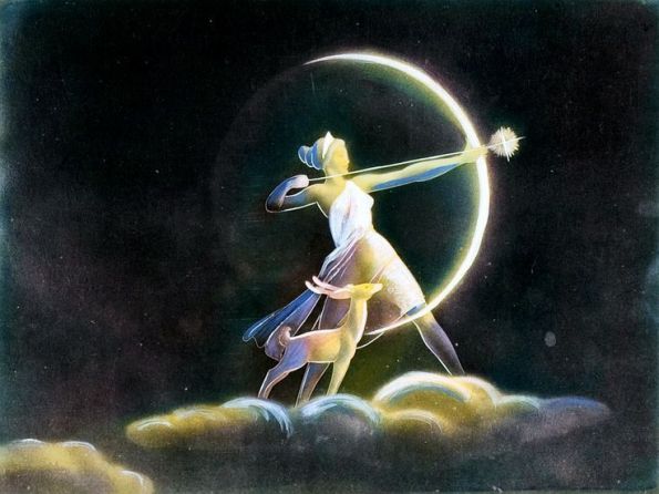 Artemis, goddess of the hunt and the Moon.