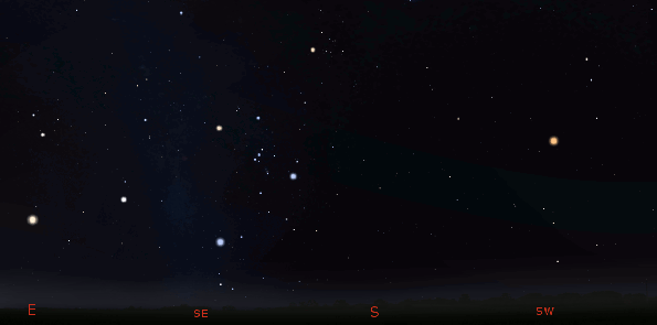 Morning planet finder animation