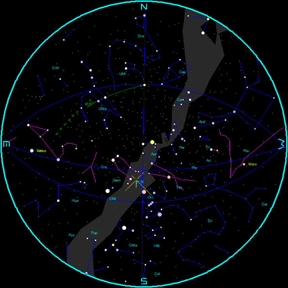 October Morning Star Chart