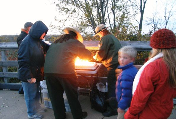 Sleeping Bear Dunes 40th anniversary cake lighting