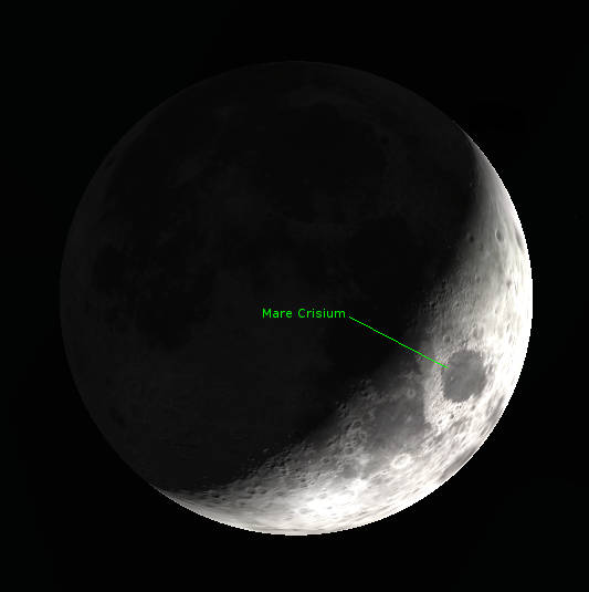 Crescent Moon-Mare Crisium