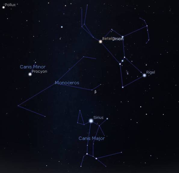 Monoceros finder chart