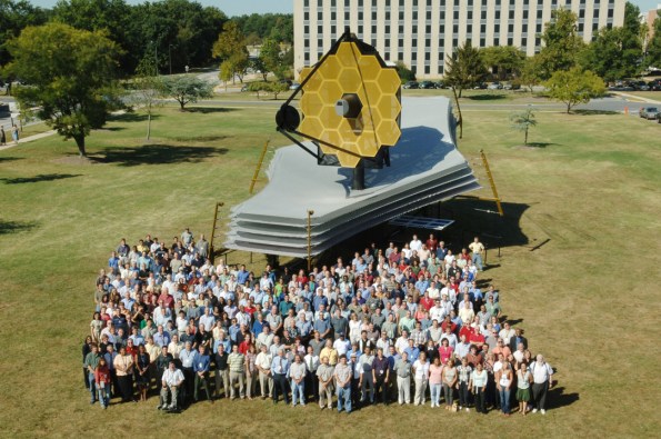 Full scale model of the JWST at Goddard Space Flight Center